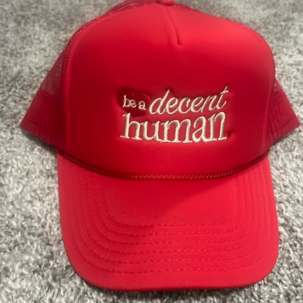Be a decent human trucker hat